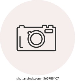 Camera icon. Digital cam vector