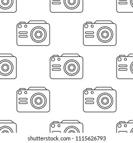 camera icon. Element of Appliances icon for mobile concept and web apps. Pattern repeat seamless camera icon. Can be used for web and mobile. Premium icon on white background