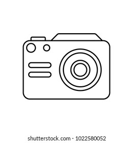 Camera Icon. Element Of Home Appliances For Mobile Concept And Web Apps. Thin Line Icon For Website Design And Development, App Development. Premium Icon On White Background