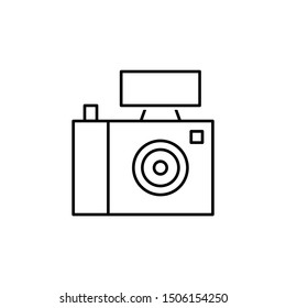 Camera icon. Element of news thin line icon