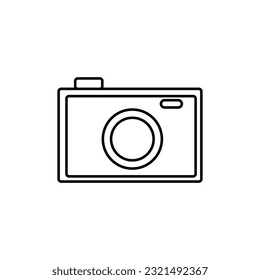 Kamerasymbol. Element des Bildsymboles. Hochwertiges Grafikdesign. Zeichen, Symbol-Sammlung für Websites, Webdesign, mobile App auf weißem Hintergrund