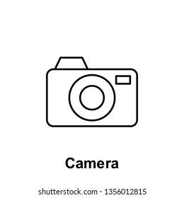 Camera icon. Element of summer holiday icon. Thin line icon for website design and development, app development. Premium icon