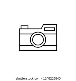 camera icon. Element of video products outline icon for mobile concept and web apps. Thin line camera icon can be used for web and mobile