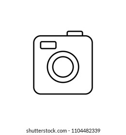 camera icon. Element of web icon for mobile concept and web apps. Thin line camera icon can be used for web and mobile. Premium icon on white background