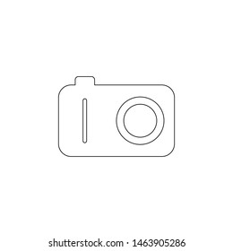 camera icon. Element of web for mobile concept and web apps icon. Outline, thin line icon for website design and development, app development