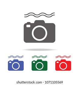 camera icon. Elements of photo camera in multi colored icons. Premium quality graphic design icon. Simple icon for websites, web design, mobile app, info graphics on white background