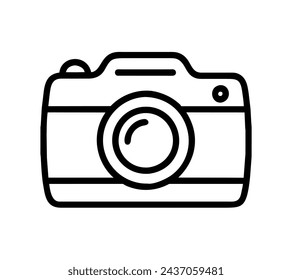 Camera icon features snapshot of camera, symbolizing capturing photos instantly