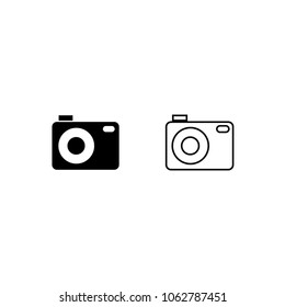 Camera icon fill and outline style