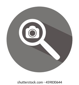 Camera icon. Flat design.