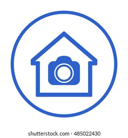  Camera  icon. Flat design.