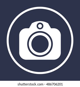 Camera  icon. Flat design.