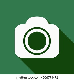 Camera  icon. Flat design.