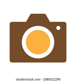 camera icon flat design style vector