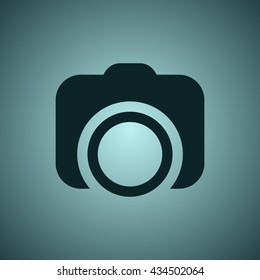 Camera Icon, flat design style