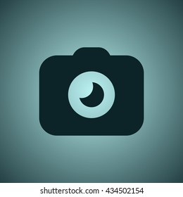 Camera Icon, flat design style