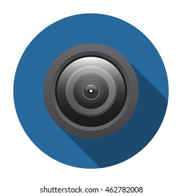 camera icon flat design style