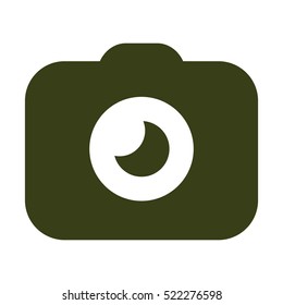 Camera Icon, flat design style