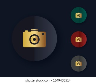 Camera Icon Flat Graphic Design
