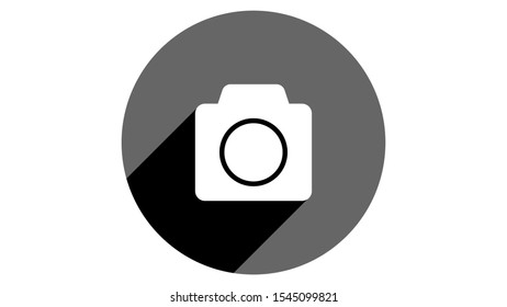 Camera icon. Flat icons vector design. Simple icons with shadows