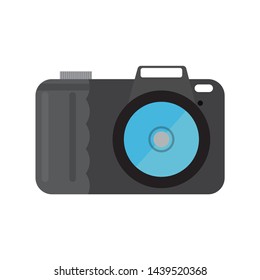camera icon. flat illustration of camera vector icon for web