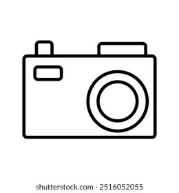 camera icon flat illustration of vector icon on white background