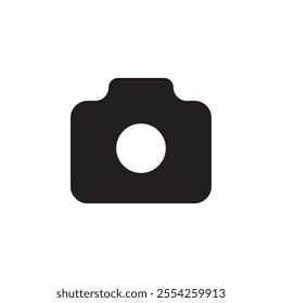 Camera icon Flat line illustration