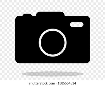 Camera icon, flat photo camera vector isolated. Modern simple snapshot photography sign. Photo internet concept.