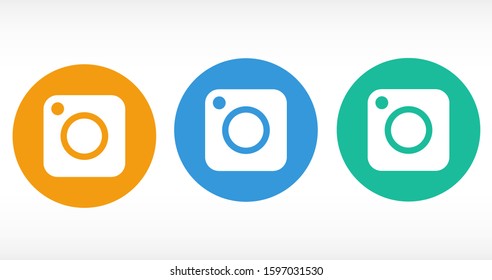 Camera icon  flat photo camera vector isolated. Modern simple snapshot photography sign. Instant Photo internet concept. Trendy symbol for website design, web button, mobile app. Logo illustration