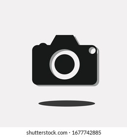Icono de cámara, vector de cámara fotográfica plano aislado. Signo moderno y simple de fotografía instantánea.
