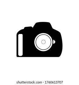 Camera icon, flat photo camera vector isolated. Modern simple snapshot photography sign. Instant Photo internet concept. Trendy symbol for website design, web button, mobile app. Logo illustration