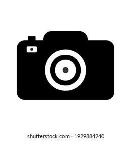 Camera icon, flat photo vector isolated. Modern simple snapshot photography sign. Instant trendy symbol for web site design, UI, mobile apps. Logo illustration. EPS 10.