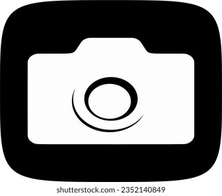 Camera icon, flat photo camera vector isolated. Modern simple snapshot photography logo. Instant photo internet concept.
Stylish symbol for website design, web buttons, mobile apps. logo illustration