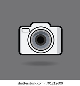 camera icon flat style
