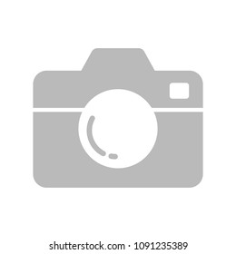 Camera Icon flat style isolated on white background. Camera symbol for your web site design, Vector illustration