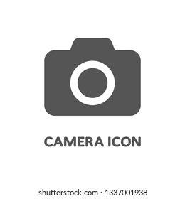 Camera Icon in flat style isolated on white background. Camera symbol for your web site design, logo, app, UI. Vector illustration. EPS10