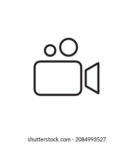 Camera Icon in flat style isolated on white background. Camera symbol for your website, logo, app, business card, flyer etc. Vector illustration.