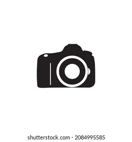 Camera Icon in flat style isolated on white background. Camera symbol for your website, logo, app, business card, flyer etc. Vector illustration.