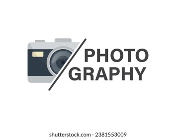 Camera icon in flat style. Photography vector illustration on isolated background. Photo sign business concept.