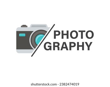 Camera icon in flat style. Photography vector illustration on isolated background. Photo sign business concept.