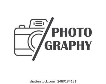 Camera icon in flat style. Photography vector illustration on isolated background. Photo sign business concept.