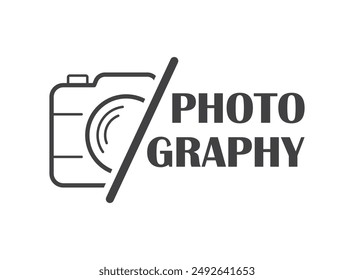 Camera icon in flat style. Photography vector illustration on isolated background. Photo sign business concept.