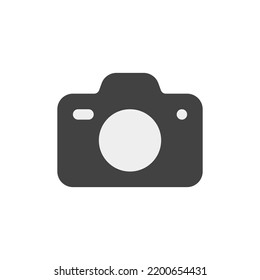 Camera icon in flat style, use for website mobile app presentation