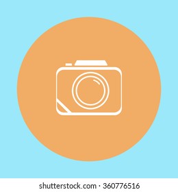 Camera icon flat. Camera icon vector. Camera icon sign. Camera icon art.