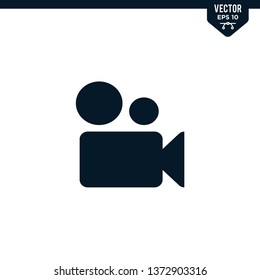 Camera icon in glyph style