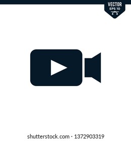 Camera icon in glyph style