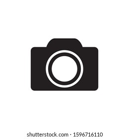 camera icon, glyph style design