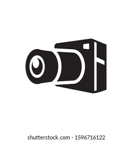 camera icon, glyph style design