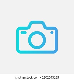 Camera icon in gradient style, use for website mobile app presentation