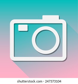 Camera icon great for any use. Vector EPS10.