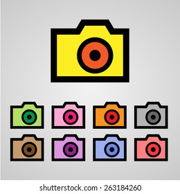 camera icon great for any use. Vector EPS10.